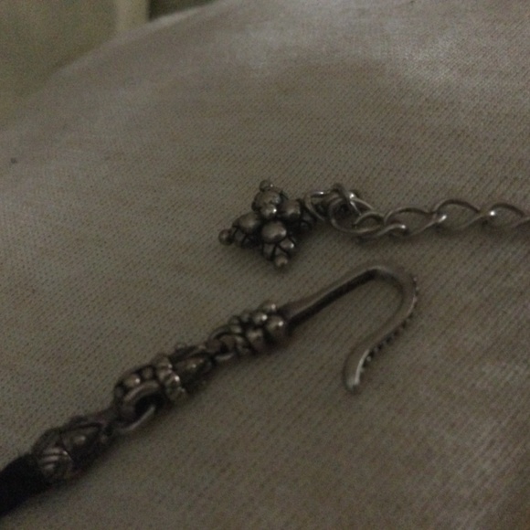 Barbara Bixby woven black silk necklace adjustable - Picture 5 of 11